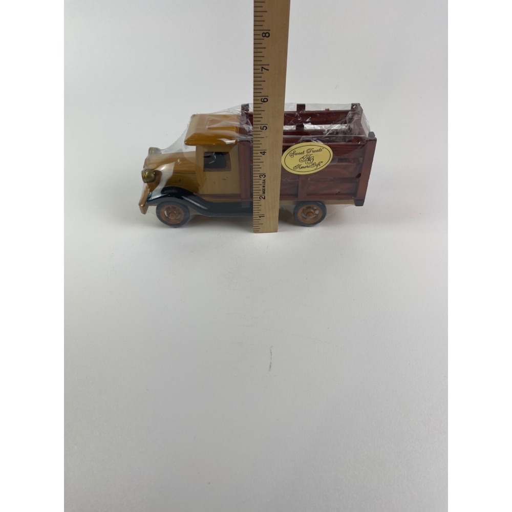 Vintage Scale 1930s 1940s Box Truck Wooden Open Top Display Piece Amerigift - Picture 11 of 11